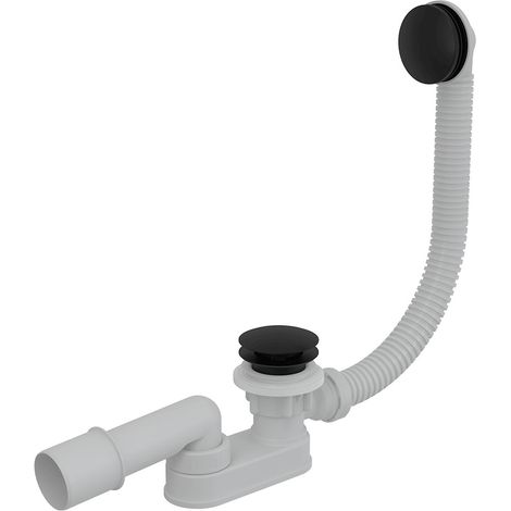 Scarico vasca Click-clac con sifone, nero opaco (A507BLACK)
