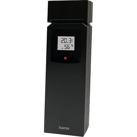 Hama TS36E sensor exterior negro para estación meteorológica