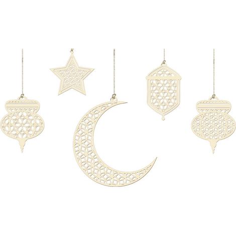 Schadstofffreie Wanddekoration für Eid Mubarak, festliche Tür- und Fensteranhänger, Partyzubehör für Zuhause. (1/5)