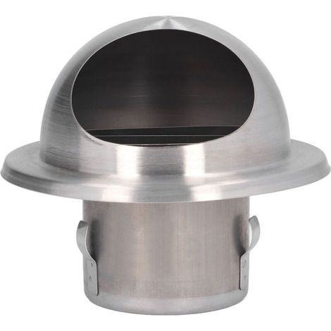 Extracteur Externe à Nez de Taureau Rond en Acier Inoxydable 304, évent Sphérique, Capuchon D'évent, Ouverture Décorative 60 Mm/2.4in (1/5)