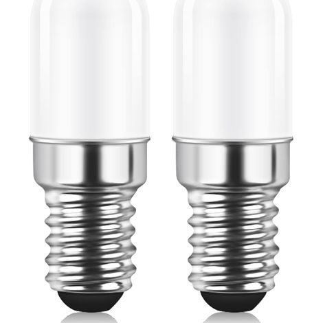 Ampoule LED E14 pour Réfrigérateur, 2W équivalent à 15W, Blanc Chaud 3000K, Ampoule pour Frigo, Lampe de Sel, Machine a Coudre, Non variable, Lot de 2 (1/5)