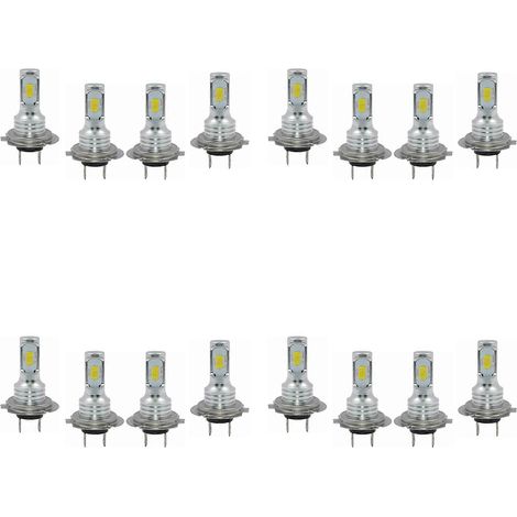 16-teiliges Mini H7 + H7 Kombi-LED-Scheinwerfer-Set, Fern- und Abblendlicht, 240 W, 52000 lm, 6000 K, Superweiß