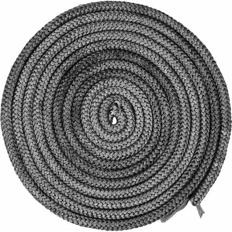 4 M Junta de Ø 10 mm para estufa, junta de fibra de vidrio para puerta de horno, junta de chimenea para inserto de estufa, resistente a 550 °C (1/5)