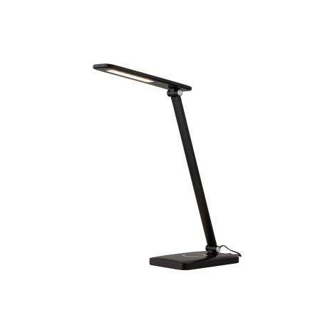 Lampe bureau LED, chargeur Qi/USB noire Nowodvorski 8404