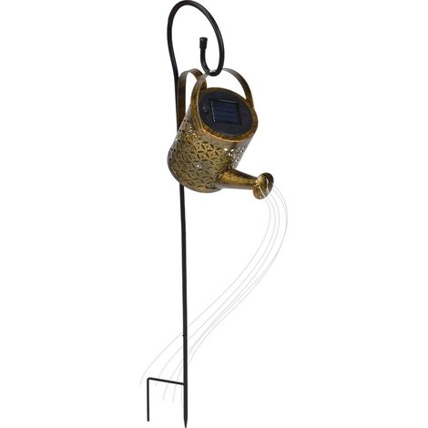 Lanterne solaire en forme de bouilloire rétro, automatique, unique, antirouille et pratique, en forme de G. (1/5)