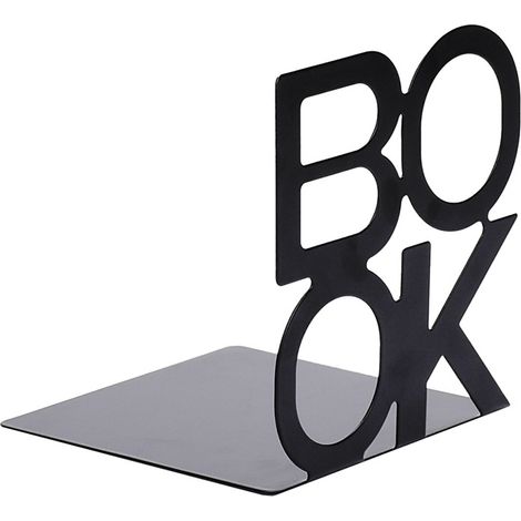 MIMOSON-Serre-livres en métal à motif créatif de lettres de livres (1/5)