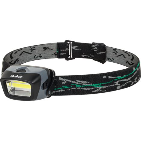 Lampe frontale professionnelle Vipow avec LED COB 120 lm 3 W, portée de 20 m (1/3)
