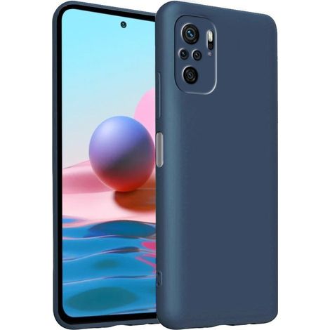 Custodia per Xiaomi Redmi Note 10 / 10S, in silicone leggero, blu navy (1/4)