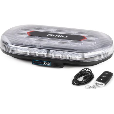 Faisceau lumineux LED sans fil avec télécommande R65 R10 326x186x63 26W 12V 24V amio-04369 (1/5)