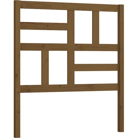 Testiera per dormire accessorio per camera da letto 96 x 4 x 104 cm in legno massello marrone chiaro TDL0202797