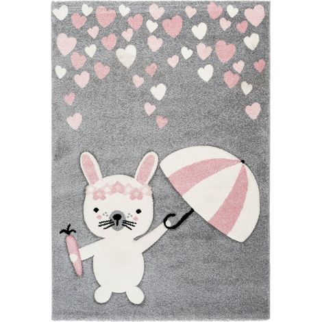 Tapis enfant australie clermont rosa - 80 x 150 cm