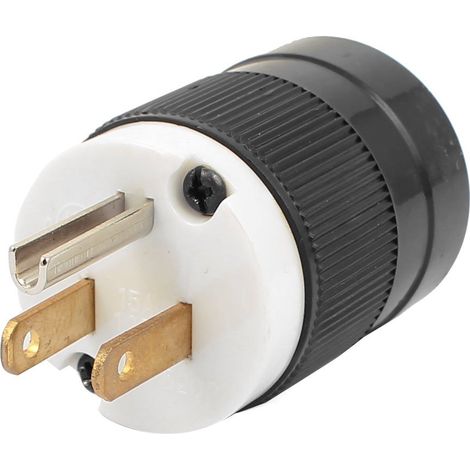 Adaptateur de tuyau réseau NEMA 5-15P 15A 125V US pour courant (dc16800a93e5dfe84de3ce5fbfad0a5a) (1/3)
