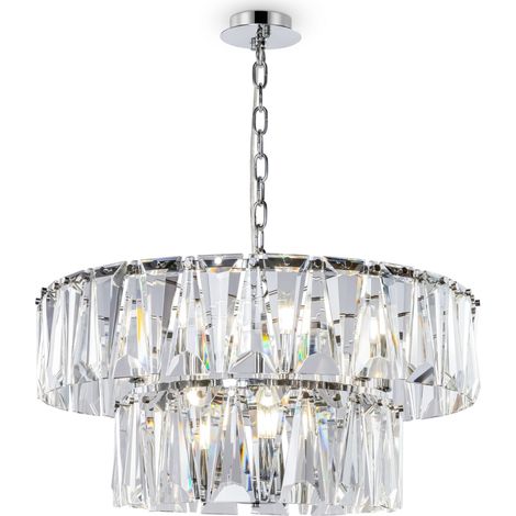 Lampada pendente Modern in Metallo Puntes Cromo (1/4)