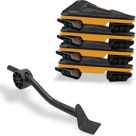 Moving Kit: 1 Lever and 4 Rolling Wedges, 250kg (1/4)