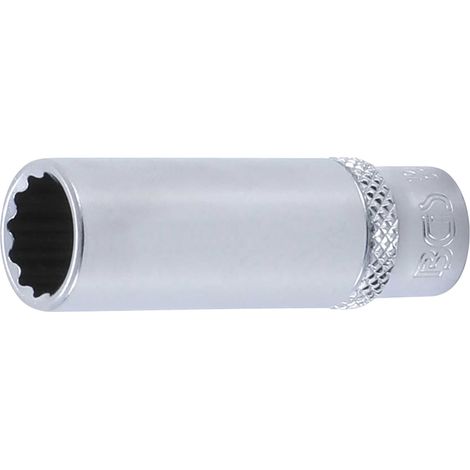 BGS Steckschlüssel-Einsatz Zwölfkant tief Antrieb Innenvierkant 6,3 mm (1/4") SW 11 mm - 10711