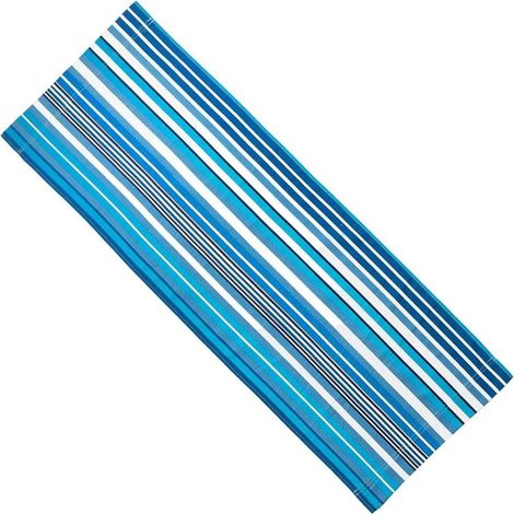 Replacement Covers for Beach Lounger 115 x 43 cm, Portable Reclining Fabric for Sun Lounging, Garden, Yard, Relaxation, Outdoor, Summer, Blue Stripes (1/5)