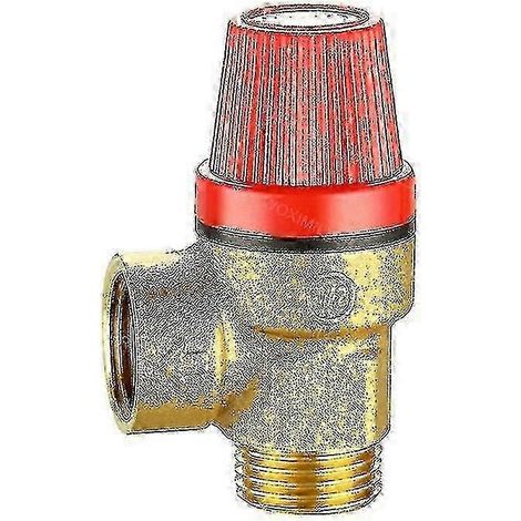 Soupapes de décharge de pression mâles 1/2" - Eau/huile/gaz (6 bar) Soupape de sécurité en laiton Édition 1110 (1/3)