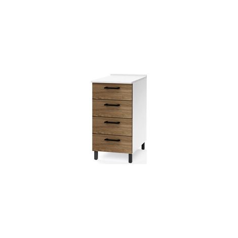 KIT CUCINA BASE 4 CASSETTI 40X50XH85 CM NOCE