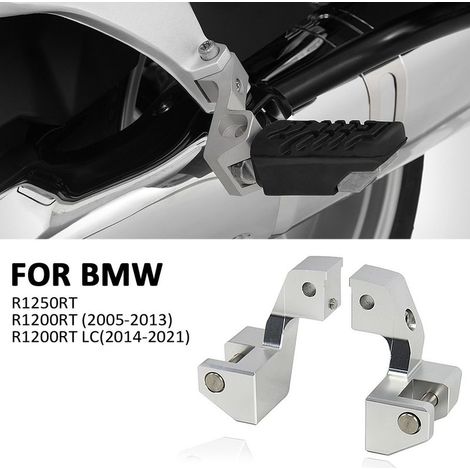 Accessoires et pièces détachées pour motos BMW R1200 RT LC : pédales modifiées et kit de suspension abaissée (1/4)