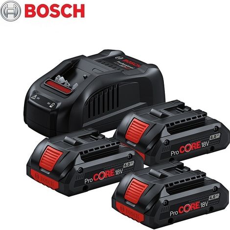 Bosch Starter Set ProCORE 18V 3x4,0Ah Argento (1/3)