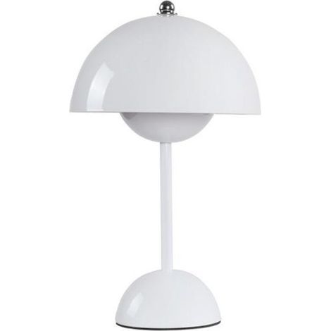 Danish Nordic flower lamp, bedroom decoration, luxury and elegance, bedside table, white (1/5)