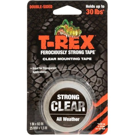 Shurtape 285664 T-REX Clear Mounting Tape 25mm x 1.5m SHU285664 (1/4)