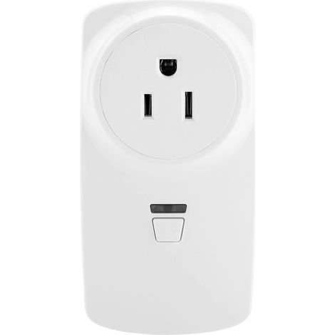 Prise Connectée avec Contrôle à Distance Domotique Wireless - Modèle WS-2024 - Interrupteur Smart Home - Dimensions 5.6x11x6.5cm - Blanc/Plastique - Kit 1 Prise + 1 Télécommande (1/5)