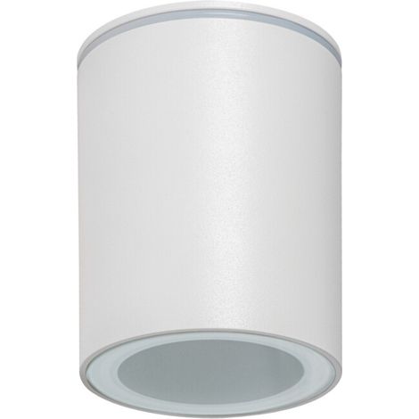 Kanlux – Spot plafond rond blanc 9 cm IP65 GU10 7W – Aluminium léger – Éclairage étanche pour salle de bain et cuisine – Douille GU10 (1/5)
