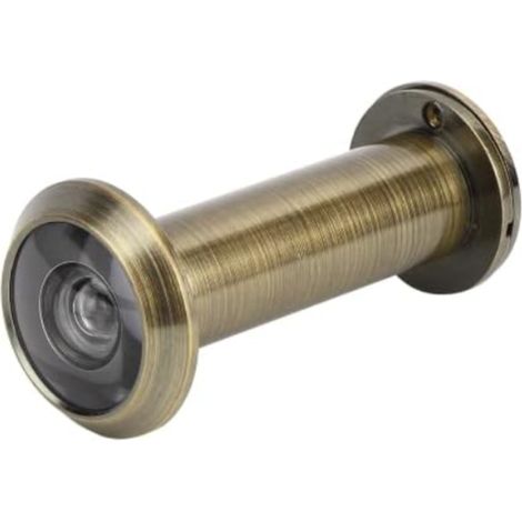 Cyclingcolors – Judas pour porte d'entrée en laiton Ø12mm – Abattant angle 170° – Visionneuse sécurité domicile – Finition bruni – Universel