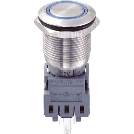 Interrupteur antivandalisme TRU COMPONENTS LAS1-BGQ-11ZE/B/12V 701906 250 V/AC 5 A 1 x Off/On IP67 à accrochage 1 pc(s) (1/4)