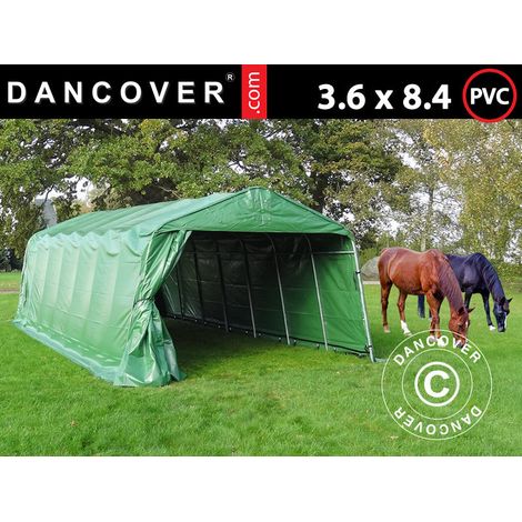 Weidezelt 3,6x8,4x2,68m, PVC, Grün - Dancover