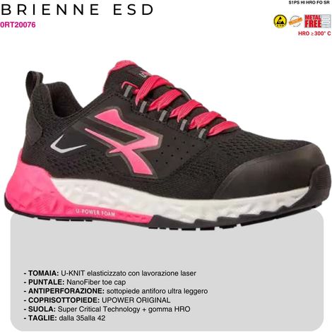 Scarpe Antinfortunistiche UPower Red Stratos BRIENNE S1PS 35