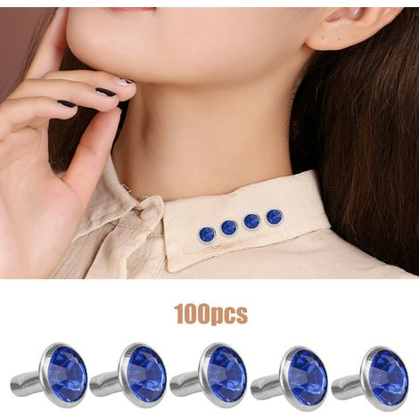 Rivets en strass cristal de qualité B de 8 mm de couleur, clous de strass à faire soi-même, rivets tubulaires en strass, accessoires pour sacs, chaussures, chapeaux et vêtements, vente directe d'usine