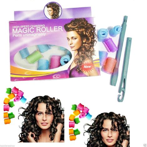 Trade Shop - Magic Roller Bigro De Espiral Suave Rizado Pelo Rizado Perfecto Bujes -