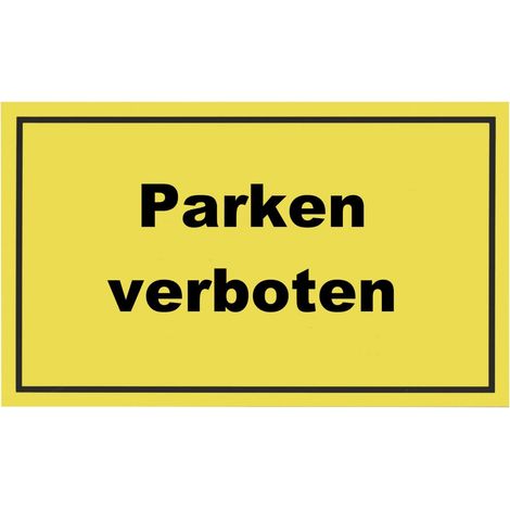 Conmetall Hinweisschild Parken verboten 40 x 25 cm
