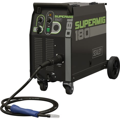 Sealey SUPERMIG180 Professional Gas/Gasless MIG Welder with Binzel® Euro Torch 180A 230V