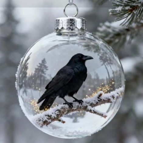 Boule À Neige - Figurine Oiseau Cardinaux - Décor De Noël Pour Arbre Et Intérieur - Base Lourde En Résine - Dôme En Verre Clair - Lot De 1 (1/5)