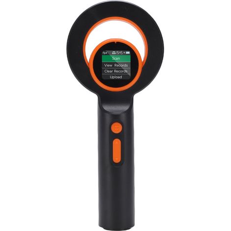 Lecteur de puces électroniques portables pour animaux de compagnie, écran TFT 1,44 pouce, scanner de micropuces animales compatible EMID FDX-B, connexion sans fil Bluetooth 2,4 GHz et USB. (1/5)