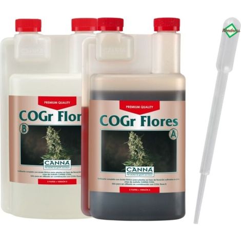 Canna COGr Flores A B 1 Liter Blütedünger COGr Kokossubstrat Pflanzendünger