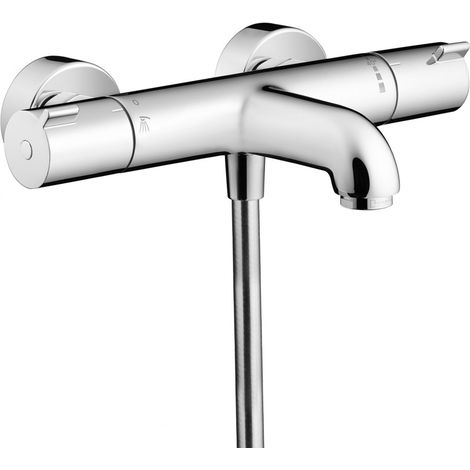 Hansgrohe – Mitigeur thermostatique de baignoire 150mm – Finition chromée brillante – Débit 20 l/min – Cartouche thermostatique avec limiteur de température (1/5)