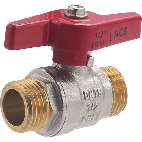 Valvola con manopola a farfalla maschio 15x21 - maschio 15x21 NOYON & THIEBAULT