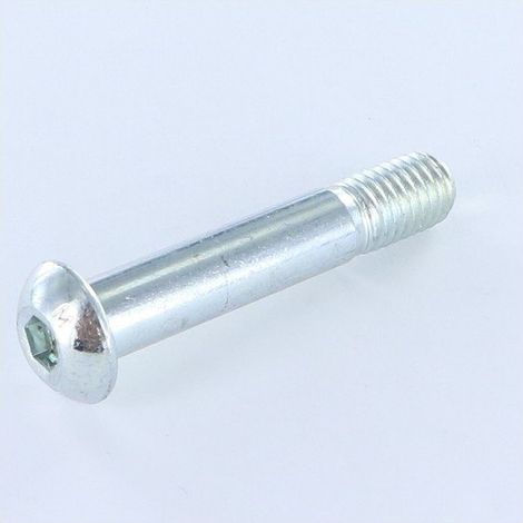 Vis métaux BHC (Tete Bombée Hexagonal creux) M10X55 Filetée sur 15 Classe 10.9 Clé de 6 HC6 Acier zingué-1 pièce (1/2)