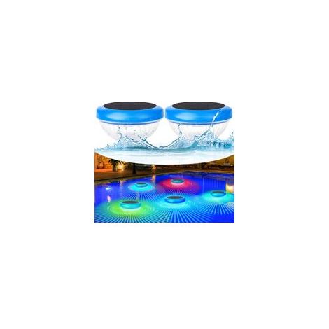 QAZQA Lumière Piscine Flottante,Lampe Solaire Piscine avec RGB Couleurs Changement,Étanche Boule Lumineuse Piscine,Lumières de Piscine à LED Extérieures Pour Enfants,Baignoire,Spa,Piscine,Jardin,Fête