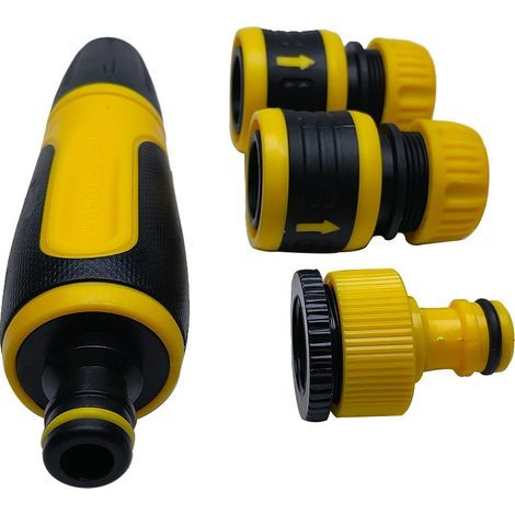 (XS-H23-4) Pistolet d'arrosage haute pression à main multifonction, durable, pour l'arrosage de pelouse et le lavage de voiture. (1/4)