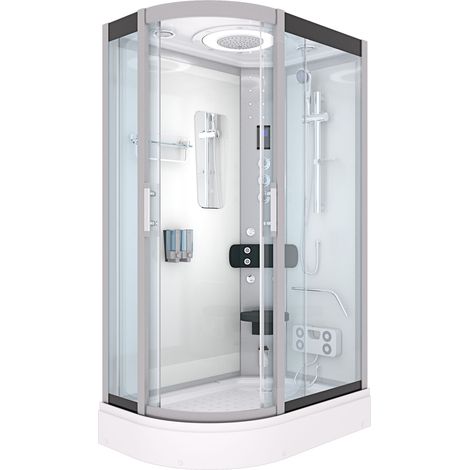 Dampfdusche Sauna Dusche Duschkabine D60-70T3L 120x80 cm  OHNE 2K Scheiben Versiegelung (1/5)