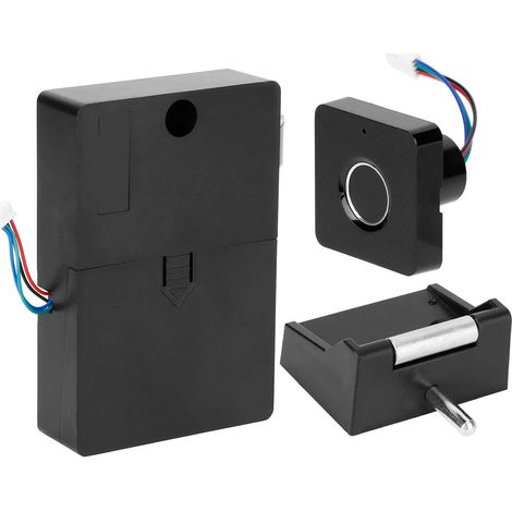Serrure D'Armoire à Empreintes Digitales, Serrures de Porte D'Armoire électroniques Intelligentes, Serrure de Tiroir Meubles, Tiroir Fichiers caché sans clé, Armoire (1/5)
