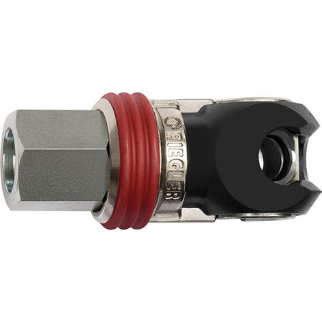 Riegler Schwenk-Sicherheitskupplung NW 7,2, EURO 7,2, Stahl, G 1/4 IG (1/3)