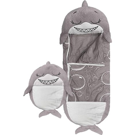 Sacs de couchage Happy Nappers pour filles et garçons - Sacs de couchage à motifs et oreillers de jeu, grandes et moyennes tailles