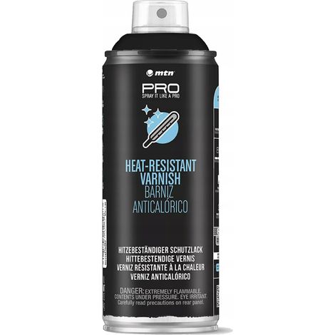Vernice resistente al calore mtn PRO 690°C Nero opaco 400 ml (1/4)