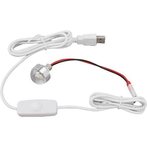 Spot de LED Mini 5V USB Dimmable Lampe à Direction Unique [Spot LED Mini] + [Lampe 5V USB] + [Control Stepless Dimmable] pour Vitrine Bijoux Cabinet Décoration Intérieure